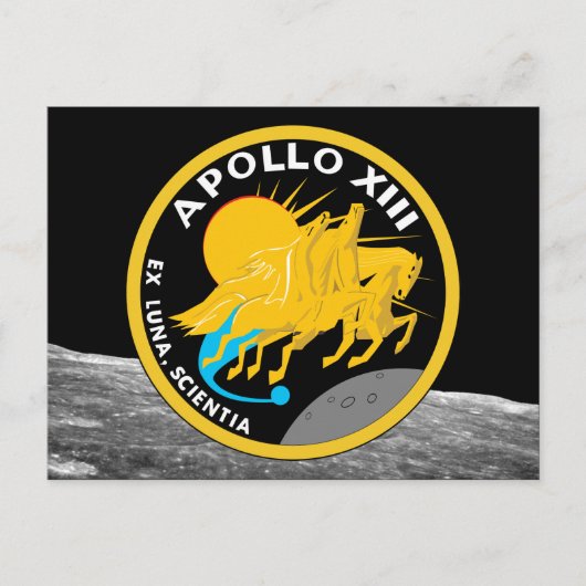 Carte Postale Logo du patch de mission NASA Apollo 13 (Devant)