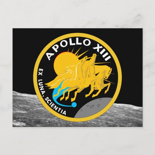 Carte Postale Logo du patch de mission NASA Apollo 13 (Devant)
