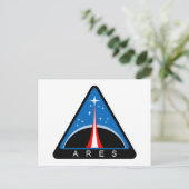 Carte Postale Logo du projet Ares de la NASA (Debout devant)