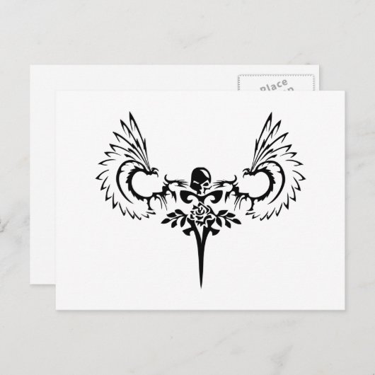 Carte Postale Logo du studio de conception ANgel Fallen (Devant / Derrière)