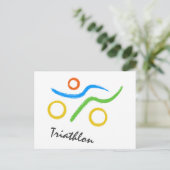 Carte Postale Logo du triathlon (Debout devant)