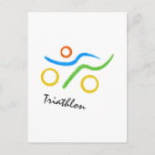 Carte Postale Logo du triathlon (Devant)