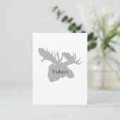 Carte Postale Logo du Yukon Canada (orignal) (Debout devant)
