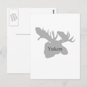 Carte Postale Logo du Yukon Canada (orignal) (Devant / Derrière)