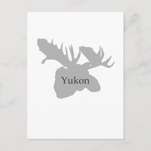 Carte Postale Logo du Yukon Canada (orignal) (Devant)