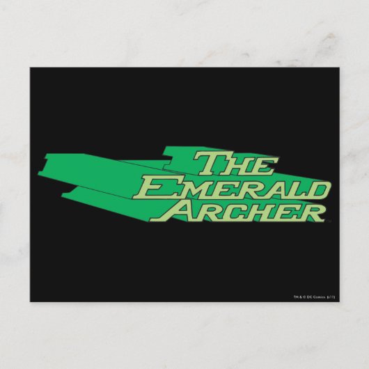 Carte Postale Logo Emerald Archer (Devant)