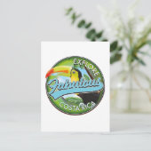 Carte Postale Logo Explorez Costa Rica fabuleuse (Debout devant)