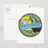 Carte Postale Logo Explorez Costa Rica fabuleuse (Devant / Derrière)