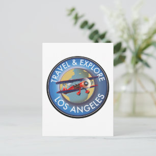 Carte Postale Logo Explorez Los Angeles