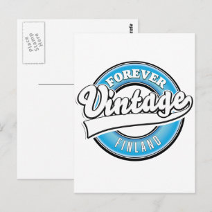 Carte Postale Logo Forever vintage Finland