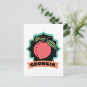 Carte Postale Logo Georgia Peach (Debout devant)