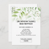 Carte Postale Logo Green Business Moving Faire-part (Devant / Derrière)