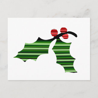 Carte postale Logo Holly Leaf