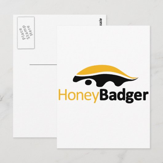 Carte Postale Logo Honey Badger (Devant / Derrière)
