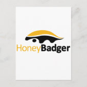 Carte Postale Logo Honey Badger (Devant)