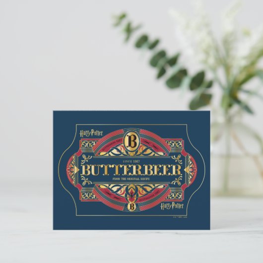 Carte Postale Logo horizontal BUTTERBEER™ (Debout devant)