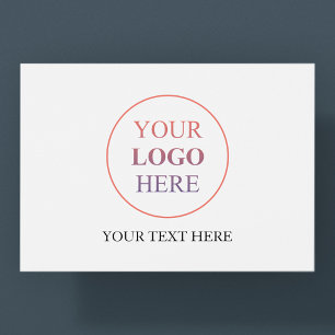 Carte Postale Logo Horizontal Personnalisé – Aucune Commande Min
