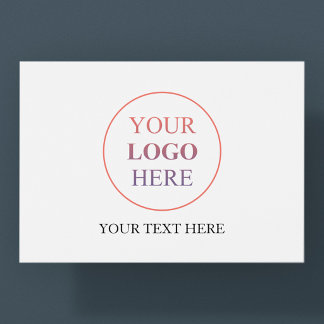 Carte Postale Logo Horizontal Personnalisé – Aucune Commande Min