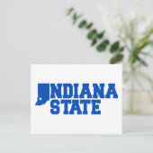 Carte Postale Logo Indiana State (Debout devant)