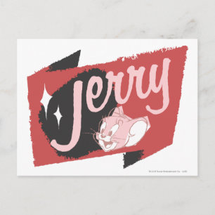 Carte Postale Logo Jerry Red et Black