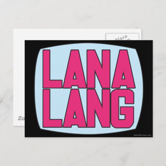 Carte Postale Logo Lana Lang (Devant / Derrière)
