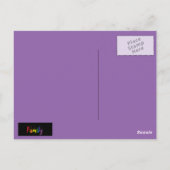 Carte Postale Logo LGBT Family. (Dos)
