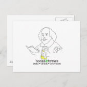 Carte Postale Logo Livres & Brews (Devant / Derrière)