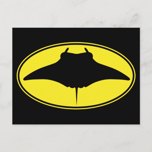 Carte Postale Logo Manta Ray (Devant)