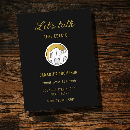 Carte postale Logo Marketing Immobilier Profession