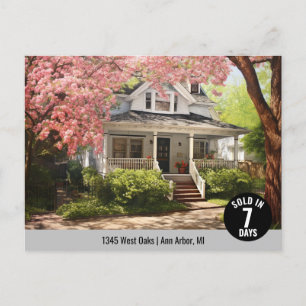 Carte Postale Logo Marketing Immobilier Vendu