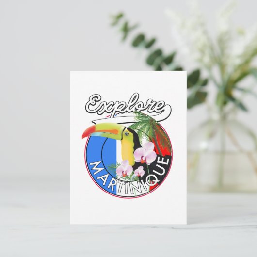 Carte Postale Logo Martinique Travel (Debout devant)