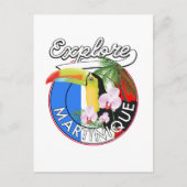 Carte Postale Logo Martinique Travel (Devant)