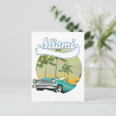 Carte Postale logo Miami Sunset (Debout devant)