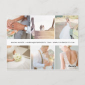 Carte Postale Logo moderne Faux Gold 6 photos (Dos)