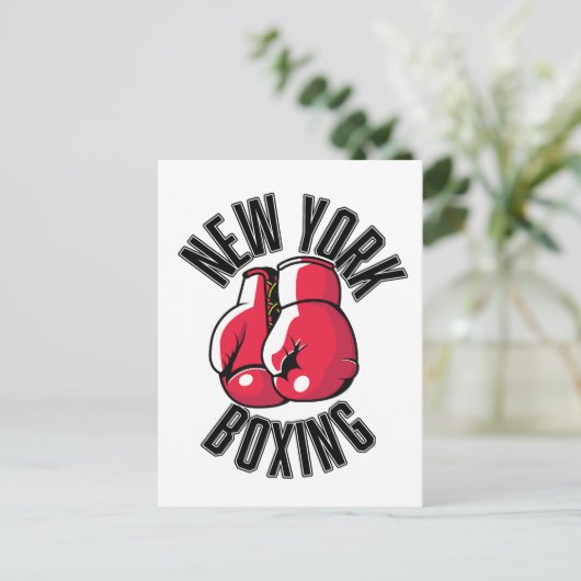 Carte Postale logo New York Boxing (Debout devant)