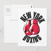 Carte Postale logo New York Boxing (Devant / Derrière)