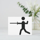 Carte Postale logo noir (Debout devant)