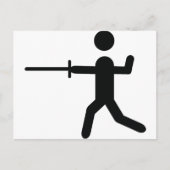 Carte Postale logo noir (Devant)