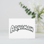 Carte Postale Logo noir Aquaman Grunge 2 (Debout devant)