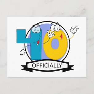 Carte Postale Logo officiel 40 Anniversaire