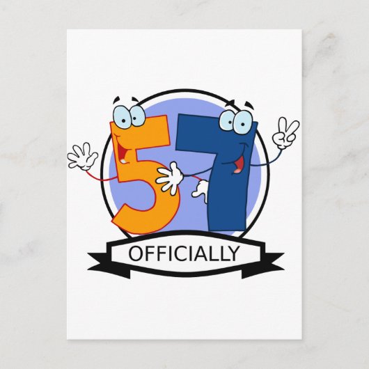 Carte Postale Logo officiel 57 Anniversaire (Devant)