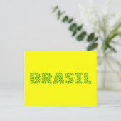 Carte Postale Logo optique Brasil - Brésil vert forêt (Debout devant)