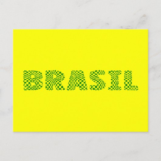 Carte Postale Logo optique Brasil - Brésil vert forêt (Devant)