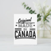 Carte Postale Logo Original Fabriqué au Canada (Debout devant)