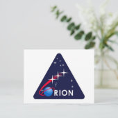 Carte Postale Logo Orion du projet NASA (Debout devant)