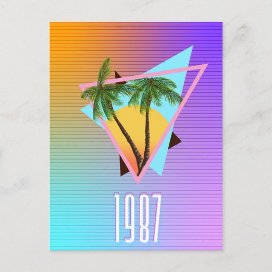 Carte Postale logo Paradis 1987 (Devant)