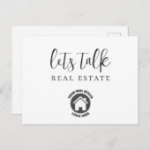 Carte Postale Logo Parlons Immobilier (Devant / Derrière)