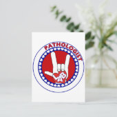 CARTE POSTALE LOGO PATHOLOGISTE TOUR ASL I LOVE LAB (Debout devant)