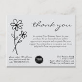 Carte Postale Logo personnalisé & Code QR Merci Entreprise (Devant)