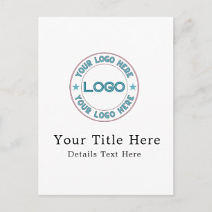 Carte Postale Logo personnalisé de base